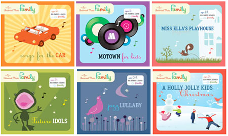 Algunas de las portadas de Universal Music Family.