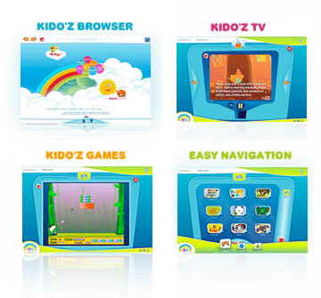 Kidoz también ofrece juegos y vídeos.