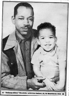 Jimi Hendrix con su padre.